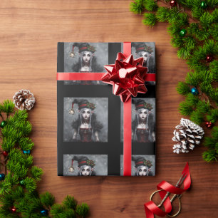 Papier Cadeau Noël gothique