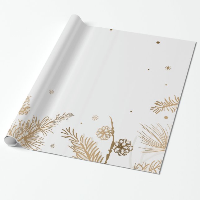 Papier cadeau Noël Hiver (Déroulé)