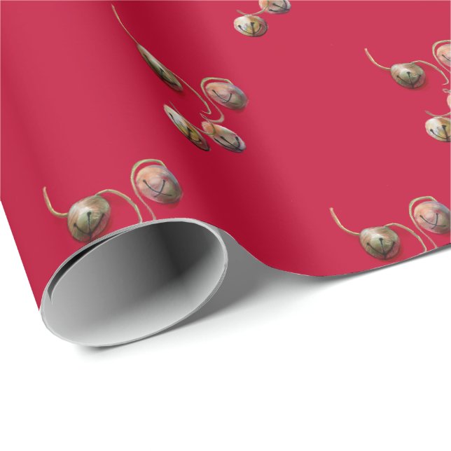Papier Cadeau Noël Jingle Bells (Coin rond)