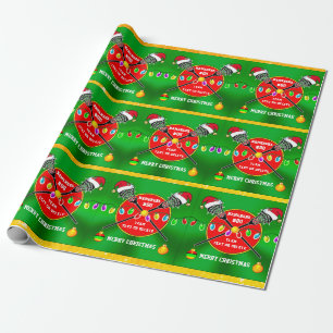 Papier Cadeau Noël, LACROSSE Wrapping Papier, PERSONNALISÉ