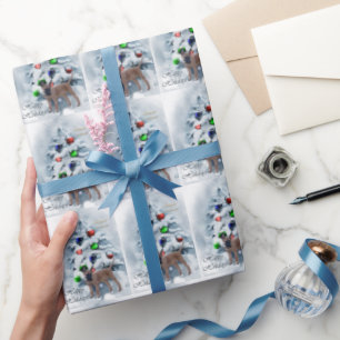 Papier Cadeau Noël Malinois belge