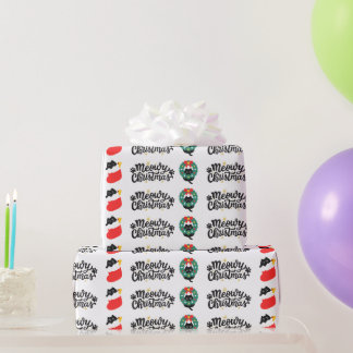 Papier Cadeau Noël Meowy