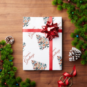Papier Cadeau Noël minime scandinave