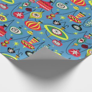 Papier Cadeau Noël moderne de la moitié du siècle atomique de