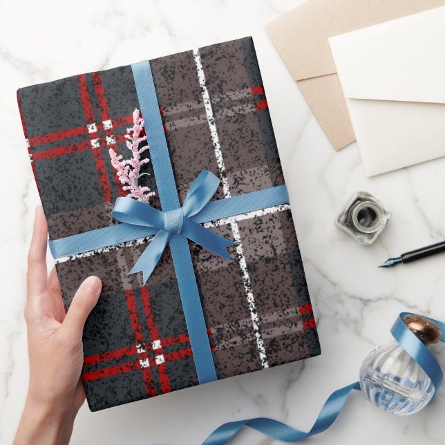 Papier Cadeau Noël Motif rouge (Cadeaux)
