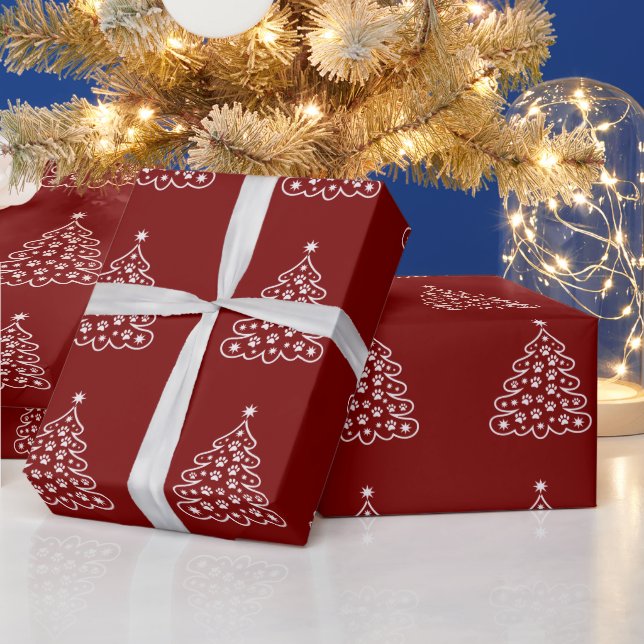 Papier Cadeau Noël Noël Arbre hiver Joyeux Noël (Vacances)