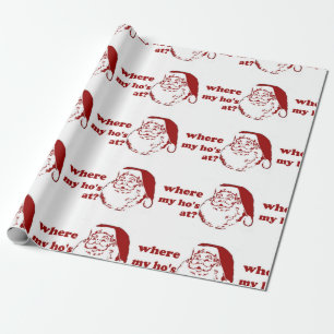 Papier Cadeau Noël où mon ho humour de Noël