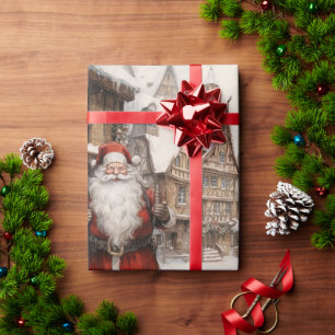 Papier Cadeau Noël Père Noël