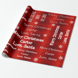 Papier Cadeau Noël Père Noël personnalisé