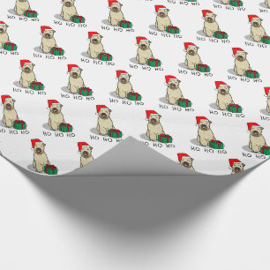 Papier Cadeau Noël Père Noël Wheaten Terrier (blé 1b2) mignonne