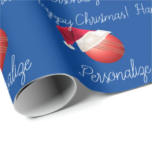Papier Cadeau Noël personnalisé Ball Père Noël Vacances 
