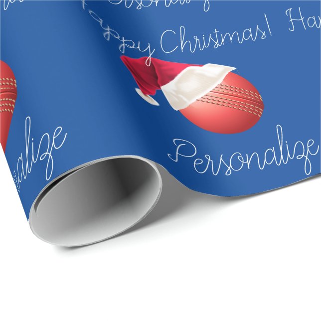 Papier Cadeau Noël personnalisé Ball Père Noël Vacances  (Coin rond)