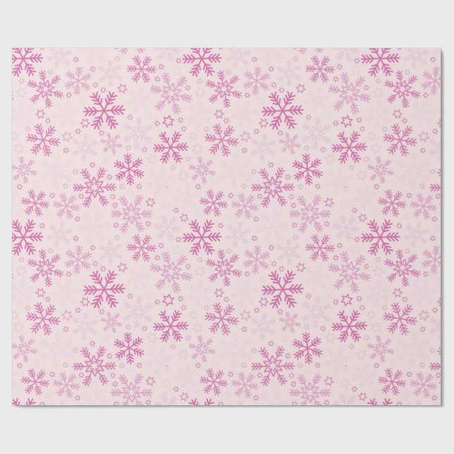Papier Cadeau Noël Pink Pink Pastel de Noël (Plat)
