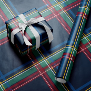 Papier Cadeau Noël plaid classique simple vacances colorées