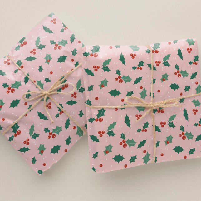 Papier Cadeau Noël rose mou (Créateur téléchargé)