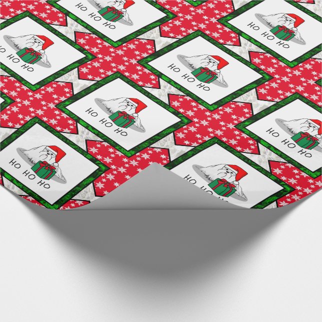 Papier Cadeau Noël Santa Hat Maltese Chien mignonne Drôle (Coin)
