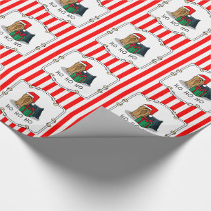 Papier Cadeau Noël Santa Hat Yorkshire Terrier Yorkie Cute