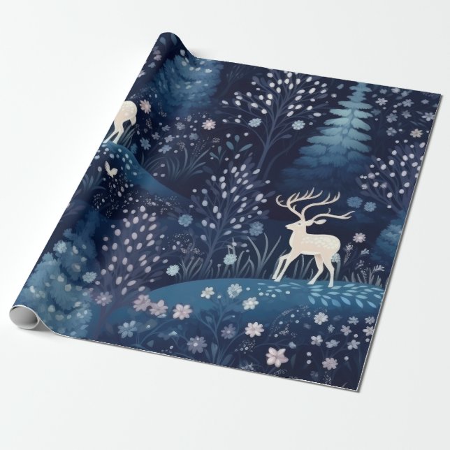 Papier Cadeau Noël Super rose chaud (Déroulé)