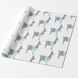 Papier Cadeau Noël sur le thème du lama