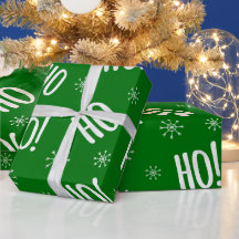 Noël Vacances Ho Ho Livre vert blanc