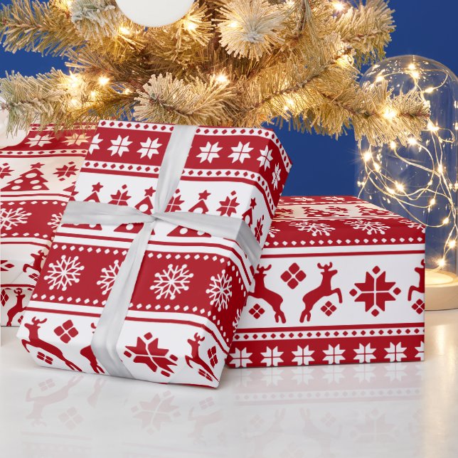 Papier Cadeau Noël Vacances Nordic Motif Cosy (Vacances)