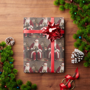 Papier Cadeau Noël Vintage victorien