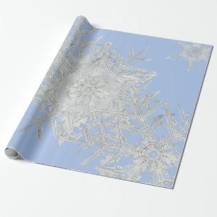PAPIER CADEAU NOËL WRAPPING WILSON BENTLEY SNOWFLAKES