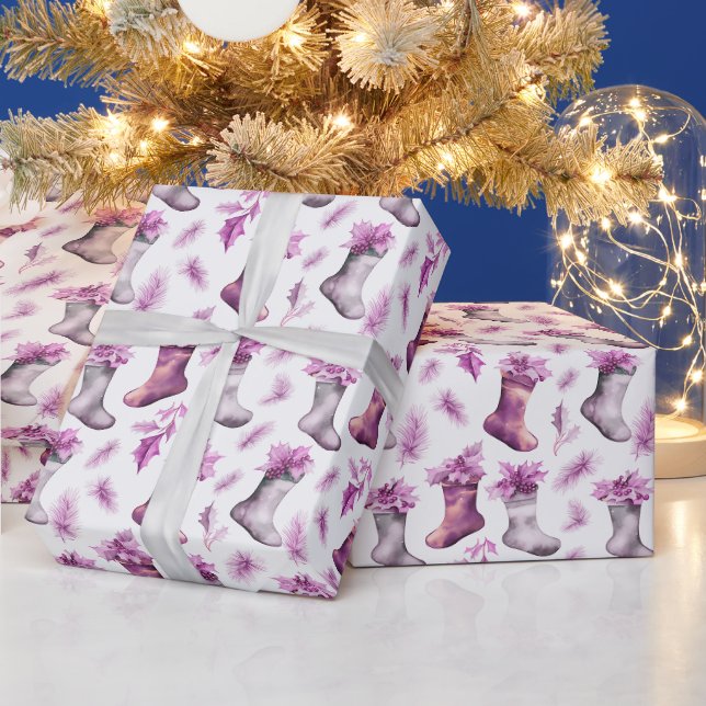 Papier Cadeau Noëls de Noël Berries d'hiver Noël (Vacances)