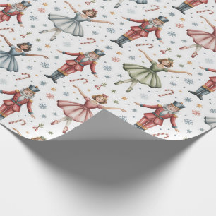 Papier Cadeau Noeud de ballet Noisette Noël