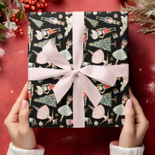 Papier Cadeau Noeud de ballet Noisette Noël