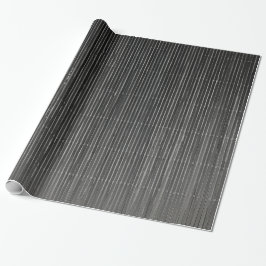 PAPIER CADEAU NOIR AVEC STRIPES BLANCS SUBTILES
