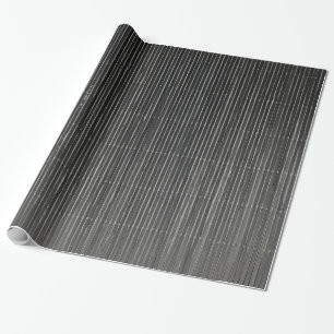 PAPIER CADEAU NOIR AVEC STRIPES BLANCS SUBTILES