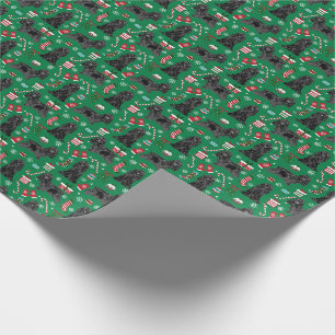 Papier Cadeau Noir Cocker Chien Espagnol Noël