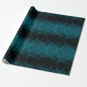 Papier Cadeau Noir dégradant bleu marine confetti parties scinti