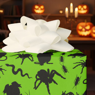 Papier Cadeau Noir Déplaisant Crawly Critère Rats Horreur Motif