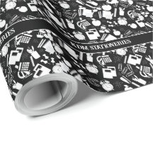noir et blanc Fournitures scolaires Motif