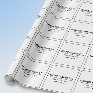 Papier Cadeau Noir et blanc moderne