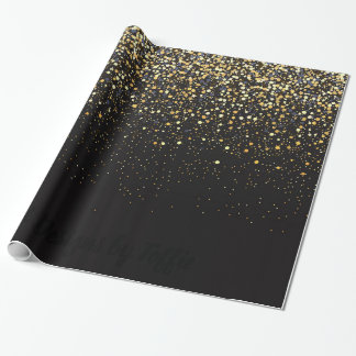 Papier Cadeau Noir et or