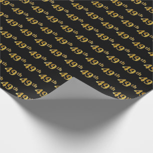 Papier Cadeau Noir, Fausse 49ème (Quarante-Neuvième) Evénement e