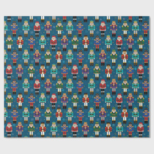 Papier Cadeau Noisette de Noël traditionnel Motif de vacances W