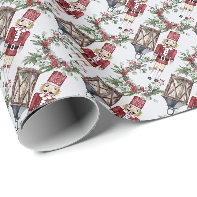 Papier Cadeau Noisette Magie de Noël (Coin rond)