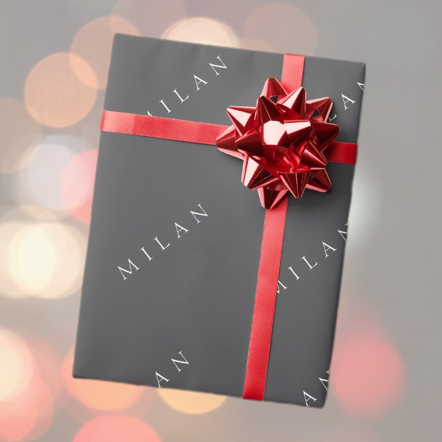 Papier Cadeau Nom classique (ou mot) (Créateur téléchargé)