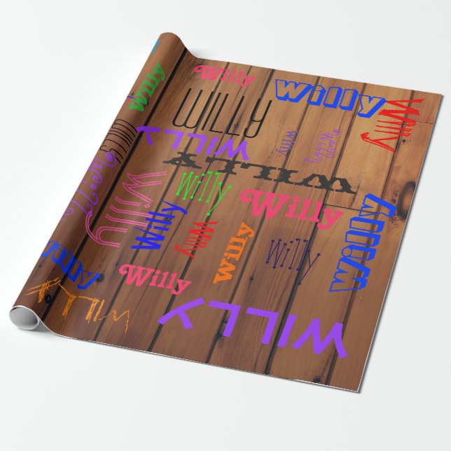 Papier Cadeau Nom de l'étable Collage 🎁 mot Extraordinaire Clou (Déroulé)