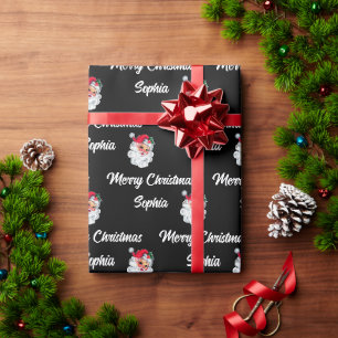 Papier Cadeau Nom du Père Noël personnalisé Enveloppe cadeau