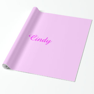 Papier Cadeau NOM Papier d'emballage, Cindy