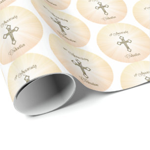 Papier Cadeau Nom personnalisé, 10e anniversaire de l'ordination