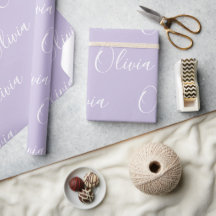 Nom personnalisé élégant violet moderne