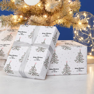 Papier Cadeau Nom personnalisé et papier d'enveloppement de Noël