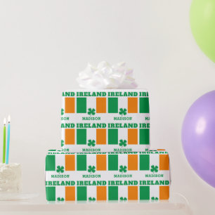 Papier Cadeau Nom personnalisé Irlande