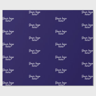 Papier Cadeau Nom personnalisé Simple style Votre logo ici